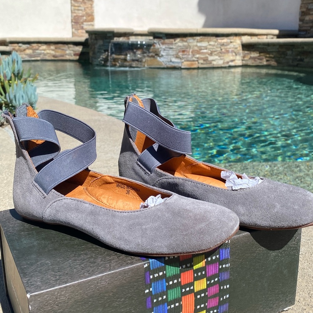 Bernie Mev grey suede